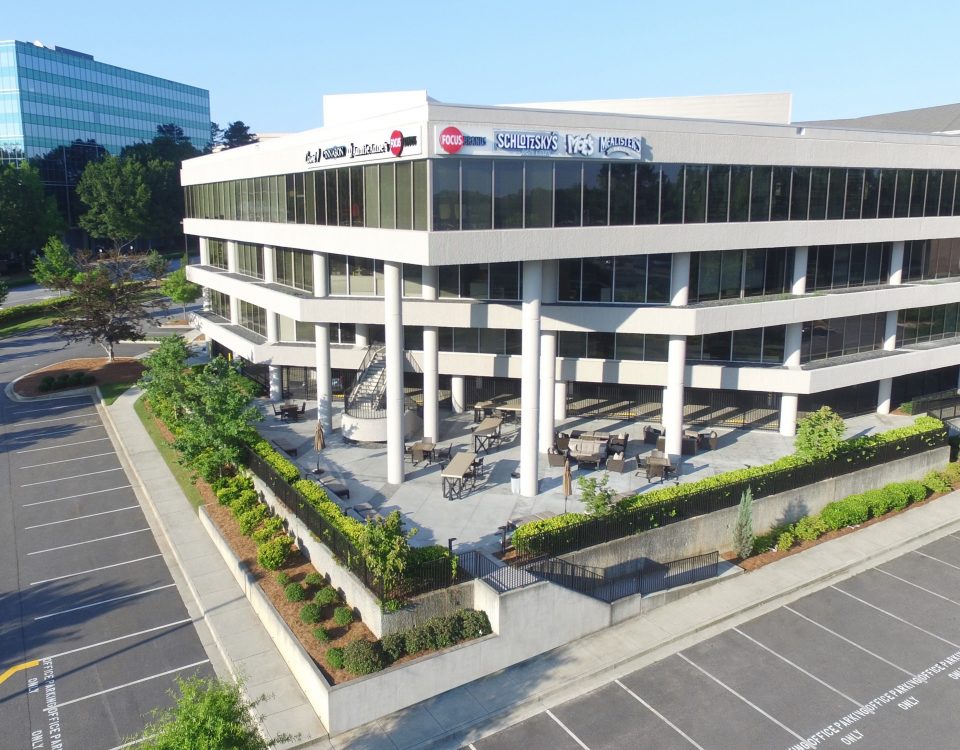 modern office building in glenridge