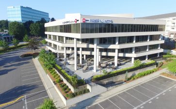 modern office building in glenridge